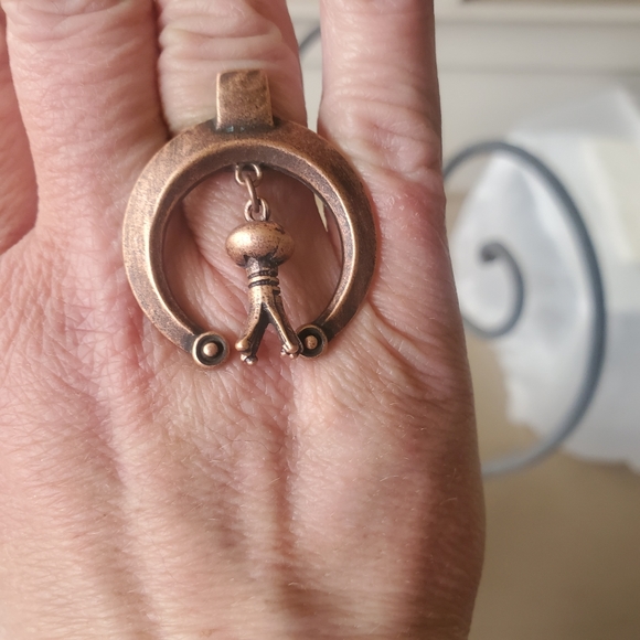 Jewelry - Boho Hippie Naja Squash Blossom charm native vtg inspired ring
